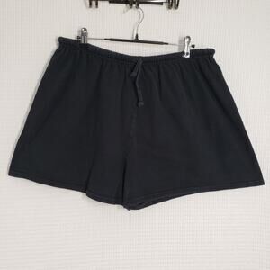 My Body Shorts Womens XXL Black Cotton Casual Drawstring Comfy Loungewear Summer